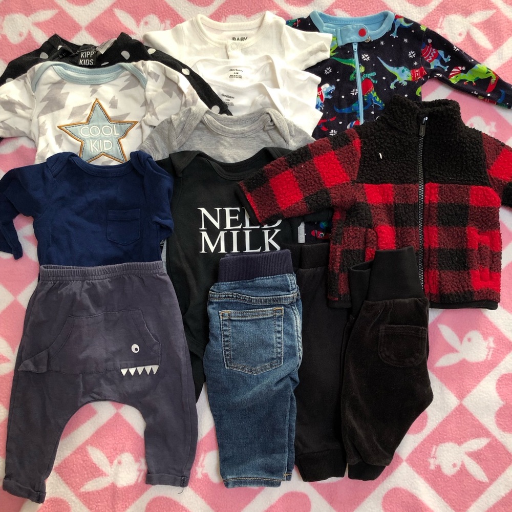 Baby Boy 0-3 months clothes x14